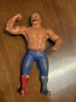 "Figura de acción Iron Sheik Iran 1984 LJN 8"" goma WWF WWE luchador Titan Sports" Foto 1 de 4