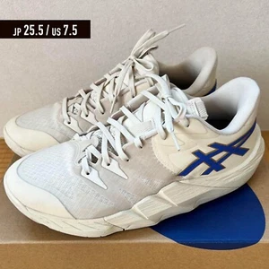 ASICS UNPRE ARS LOW 2 Birch Sapphire US7.5 Sneakers Basketball Shoes Excellent - Picture 1 of 8