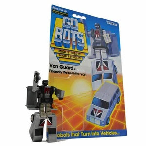 Vintage TONKA GOBOTS "VAN GUARD" #51 Friendly Robot MINI VAN + Orig. CARD-BACK!! - Picture 1 of 8