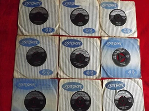 LONDON LABEL 45s X 9 - Picture 1 of 5