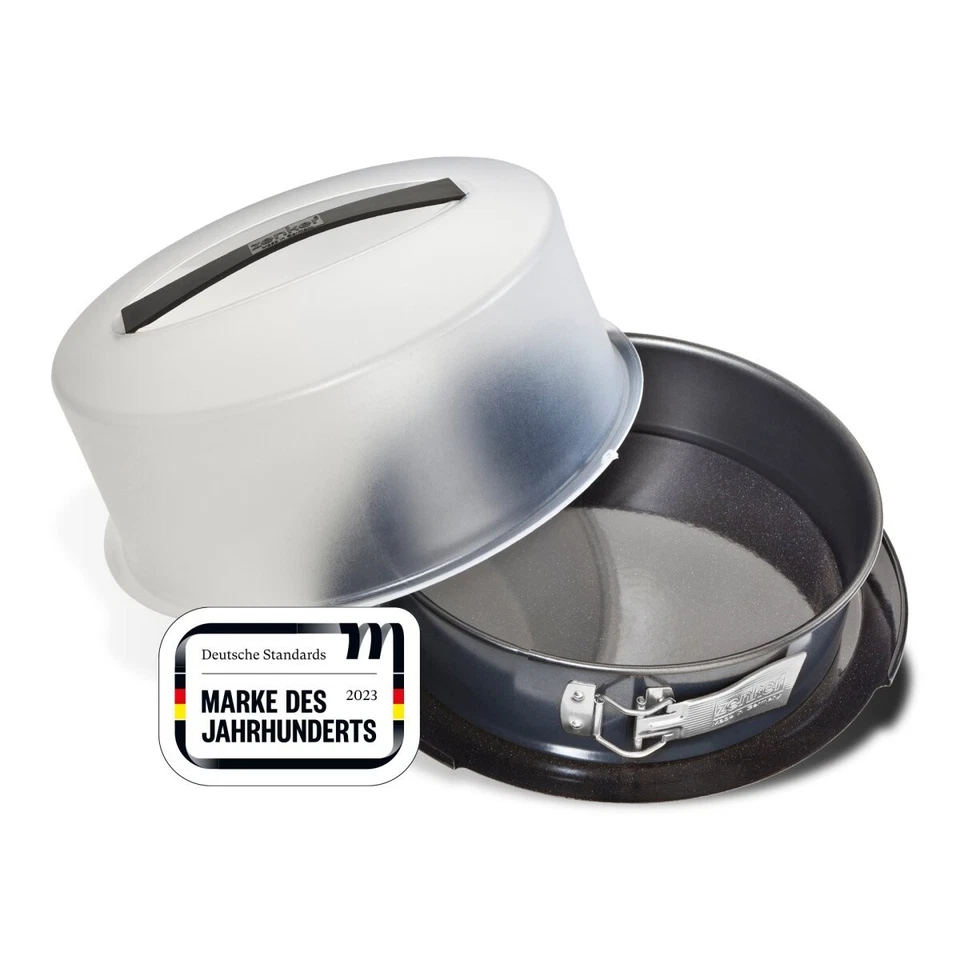 Zenker Springform mit Transporthaube Ø 28 cm DELUXE emailliert mit Auslaufschutz - Bild 1 von 4