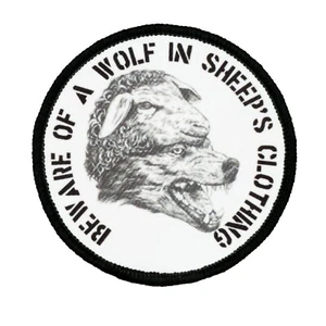 Parche Moral Wolf In Sheep’s Clothing Táctico Militar Ejército Insignia Bandera EE. UU. 1 - Imagen 1 de 5
