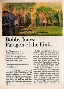BOBBY JONES 1977 U.S. OPEN GOLF FEATURE: BETTER THAN BEN HOGAN & JACK NICKLAUS - Picture 1 of 1