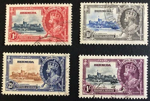 Bermuda George V Silver Jubilee Set SG94/7 VF CDS Used Cat £50.00 in 2018 - Picture 1 of 2