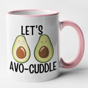 Let's Avocuddle Mug Anniversary Couples Gift Funny Vegan Joke Cute Valentines - Picture 1 of 7