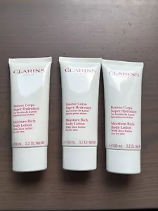 Clarins Moisture Rich Body Lotion with Shea Butter 300ml (3 x 100ml) - Picture 1 of 1