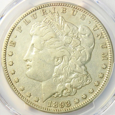 1893-CC Morgan Silver Dollar $1 Carson City Coin - Certified PCGS XF Detail (EF) - Image 1 of 4