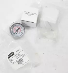 Lot of 2 Lincoln Pressure Gauges 247843 0-160 PSI 1/8" NPT Back Mounted - Picture 1 of 5