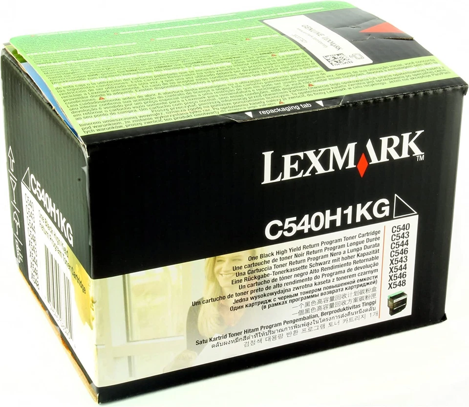 Lexmark C540H1KG C540, C543, C544, X543, X544 Tonerkartusche schwarz 2.500 Seite - Bild 1 von 1