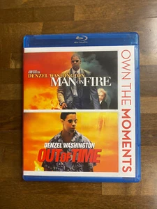 Man on Fire / Out of Time (Blu-ray, 2 -Disc) Denzel Washington - Picture 1 of 2