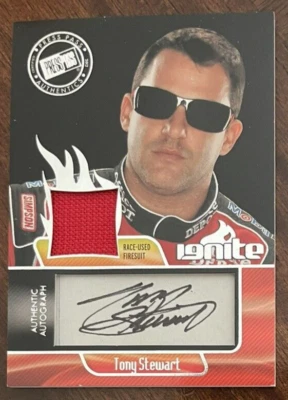 TONY STEWART - 2012 Press Pass Ignite - Materials Autographs Silver - II-TS /75 - Image 1 of 2