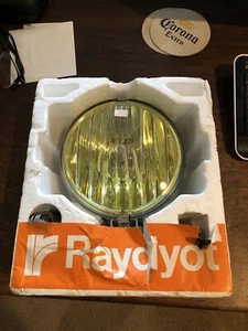 NEW Raydyot Vintage Yellow Spot Lamp Unused 1978, Classic Car, Vespa, England - Foto 1 di 9