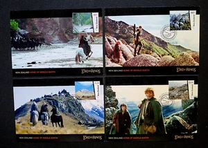 New Zealand "LORD OF THE RINGS ~ HOME OF MIDDLE-EARTH" Set of 4 Post Cards 2004 - Picture 1 of 13
