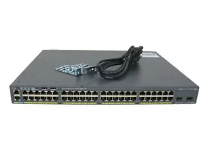 Cisco WS-C2960X-48FPD-L *GENUINE* 2960X 48-Port Gigabit PoE+ - 1 Year Warranty - Picture 1 of 2