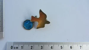 Ancienne Broche, Hirondelle , Bijoux Vintage, médaille religieuse .(15). - Foto 1 di 4