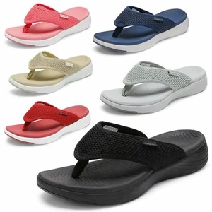 Womens Ladies Flip Flops Arch Support Soft Cushion Thong Sandals Summer Slippers - Picture 1 of 44