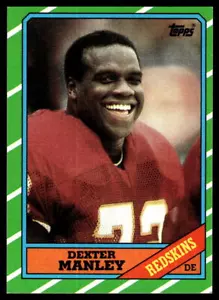 1986 Topps #180 Dexter Manley Washington Redskins - Picture 1 of 2