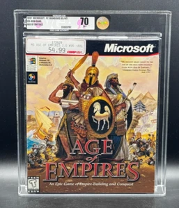 Age of Empires PC CD-ROM BIG BOX WINDOWS 95/NT Sealed New Graded VGA 70 - Picture 1 of 2