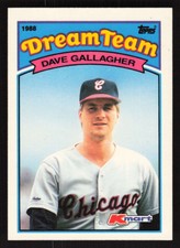 Dave Gallagher 1989 Topps Kmart Dream Team #7 Chicago White Sox {0621