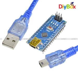 10PCS CH340G USB Nano V3.0 5V 16M ATmega328P Controller Board for Arduino+Cable - Picture 1 of 9