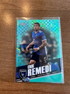 2022 Topps Chrome MLS Eric Remedi Aqua Refractor 38/299 X Fractor San Jose - Bild 1 von 2