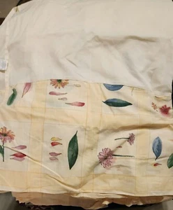 Croscill CAPRI Full Size Bed Skirt 13.5" Drop Floral Yellow Plum Blue Multicolor - Picture 1 of 1