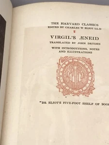 Harvard Classics Vol 13 Virgil’s Enneid P.F. Collier & Sons 1909 - Picture 1 of 6