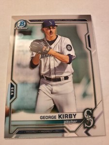GEORGE KIRBY Rookie Chrome Prospect 2021 Bowman Baseball BCP-117 Mariners