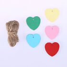  100 Pcs Tags Scalloped and Heart-shaped Tags with 10m String for Party