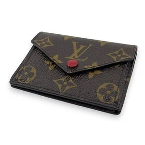 Louis Vuitton Monogram Portafoglio Marie Portafoglio Bifold Rosso M93802 - Foto 1 di 24