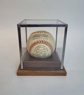 1975 Cincinnati Reds Big Red Machine Signed Baseball Bench, Perez, Griffey - Image 1 of 4