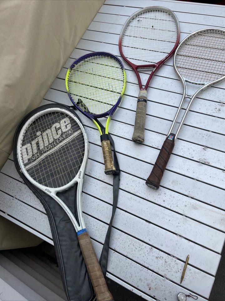 4 件套网球拍彪马石墨 PCS、Prince、Pro Kennex、Chemold。 — 第 1/4 张图片