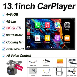 13.1''Android 13 8 CORE 4+64GB Car stereo Headunit DSP Apple Carplay 2K QLED GPS - Picture 1 of 21
