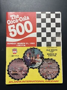 1982 Coca Cola 500 Atlanta International Raceway Nascar Program + Starter Sheet - Picture 1 of 4