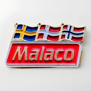 Spilla cappello bavero Malaco Candy Company bandiere svedesi svizzere Norvegia smalto AU - Foto 1 di 4
