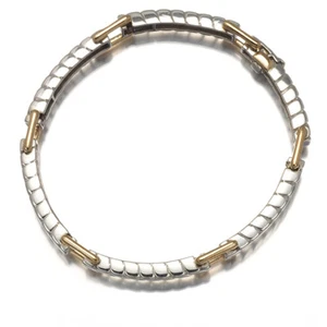 Auth Van Cleef & Arpels Vintage Rare Bracelet 925 Sterling Silver/18K YG - Picture 1 of 5