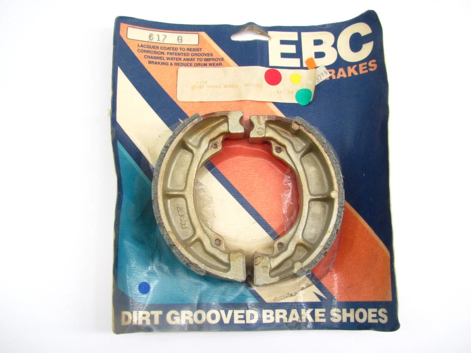 EBC NOS 617G BRAKE SHOES SUZUKI RM100 RM125 RS175 SP100 Foto 1 de 1