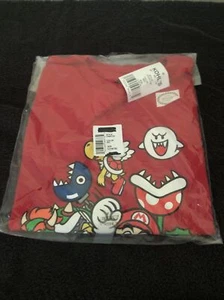 Super Mario Red Boys Yoshi Bowser Game Master T-Shirt Large - Picture 1 of 2