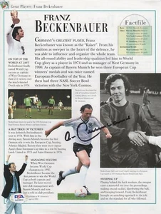 FOTO FIRMADA REVISTA FRANZ ""DER KAISER"" BECKENBAUER LEYENDA DEL FÚTBOL MUNDIAL PSA - Imagen 1 de 3