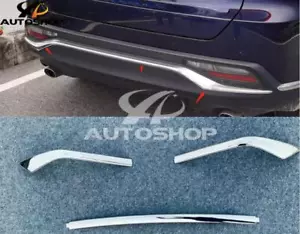 For 2021-2023 Toyota Harrier Venza Rear Lower Bumper Chrome ABS Cover Trim - Foto 1 di 8
