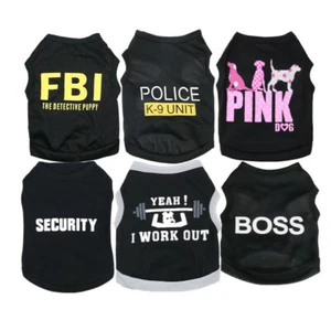 Lot of 6 Boy Dog Tank Top Shirt Chihuahua Puppy Cat Clothing for Shih Tzu Yorkie - Picture 1 of 13