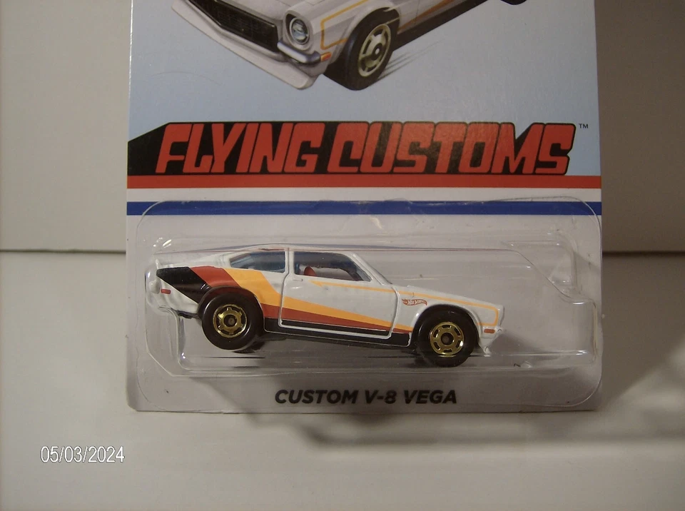 Hot Wheels Flying Customs Custom V-8 Vega White Gjw93