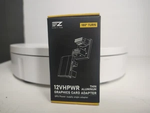EZDIY-FAB 12VHPWR Graphics Card Adapter - 12+4P - EZDIP189-18 - Black 90° / RVS - Picture 1 of 4
