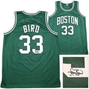 SALE! Boston Celtics Larry Bird Autographed Signed Green Jersey PSA/DNA ITP - Picture 1 of 6