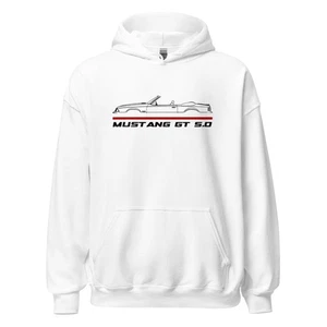 Hoodie für Ford Mustang GT 5.0 Foxbody Cabrio Fans - Bild 1 von 11