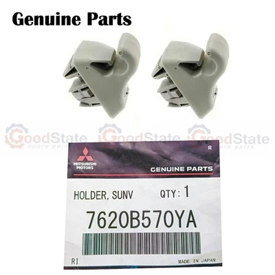 GENUINE Mitsubishi Pajero NS NT NW NX 6G75 4M41 Sun Visor Holder Clip Pair - image 1 of 4