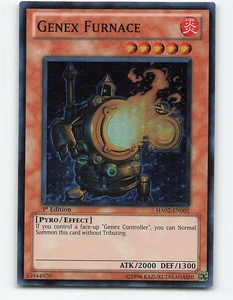 Genex Furnace #HA02-EN005 Foil 1st Edition Yugioh Card - Picture 1 of 2