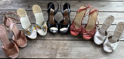 Set Of 5 Vintage 1960’s Womens Heels Sz 5m French Room~C.H.Baker~Thom Mcan~M/C - Image 1 of 4