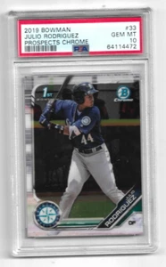 2019 Bowman Chrome Prospects Julio Rodriguez PSA 10 Rookie RC 1ST #33 - Bild 1 von 1