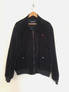Polo Ralph Lauren Jacke Cord Gr. XL Herren gefüttert Cord Bomber schwarz sehr guter Zustand - Bild 1 von 13